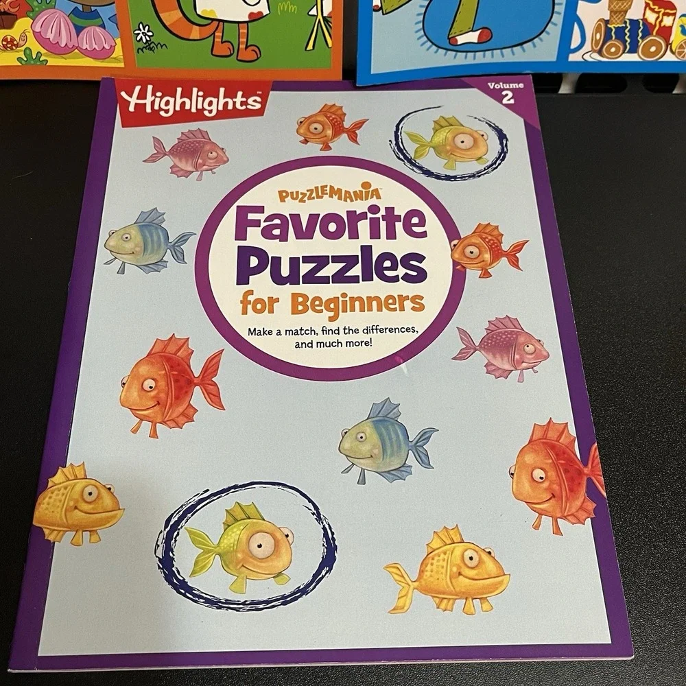NEW Highlights FAVORITE PUZZLES Activity Books Lot of 3 Hidden Pictures 2015-16